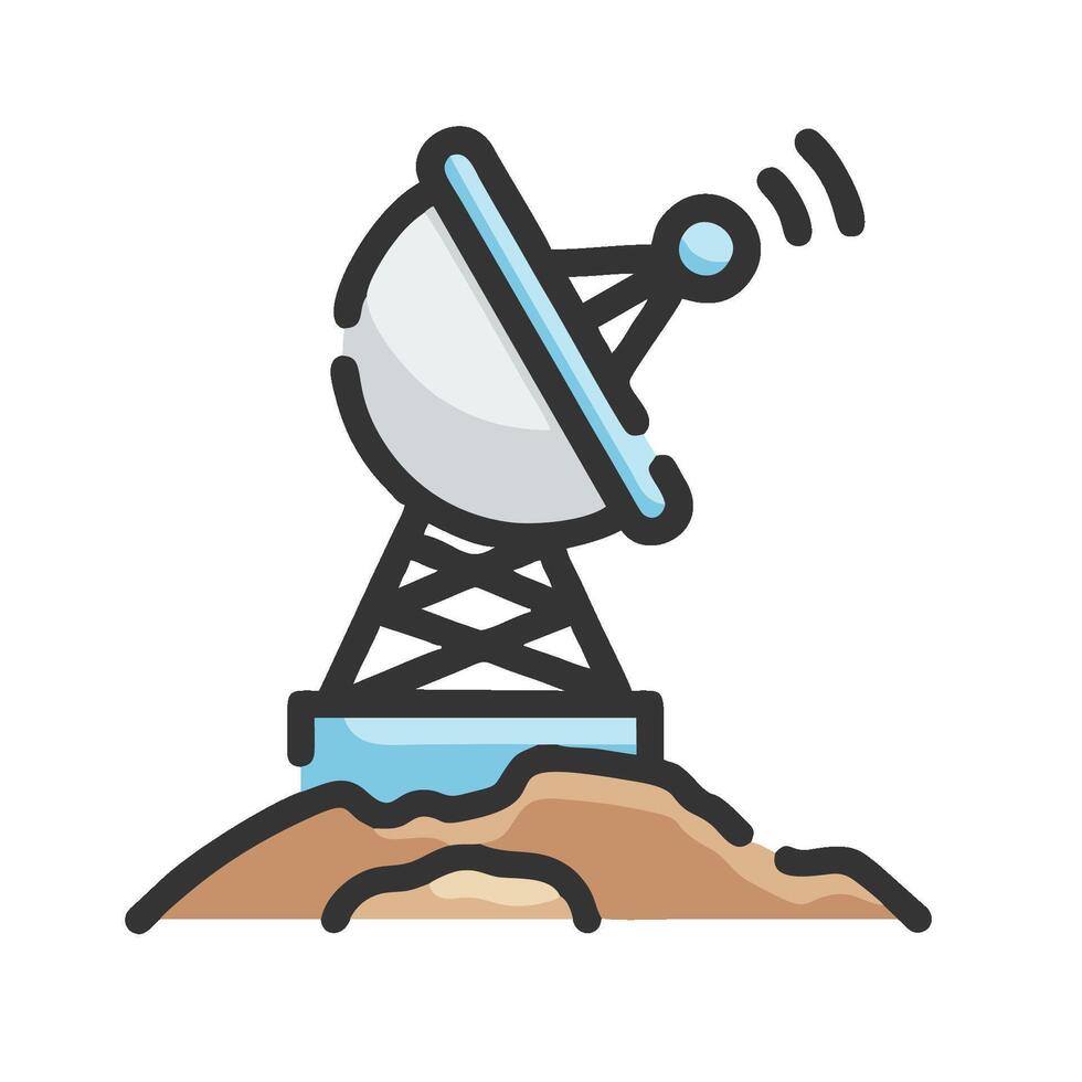 satellite antenna icon illustration vector