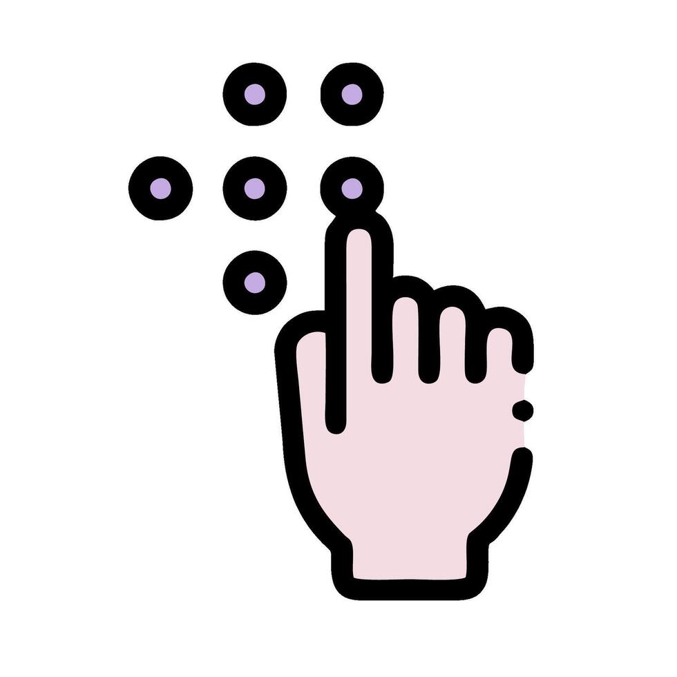 a hand with a cursor pointing to a button vector