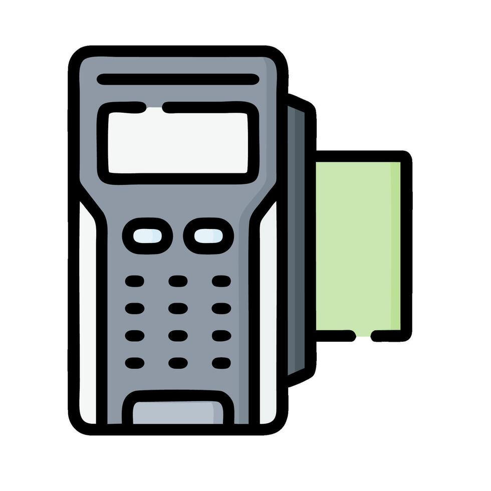 a phone with a green sticker on it vector