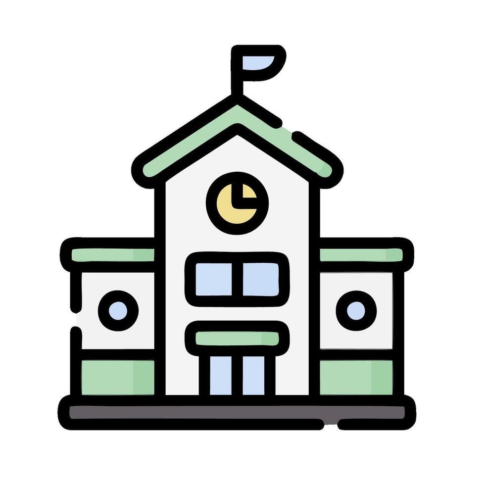 school building icon illustration design vector