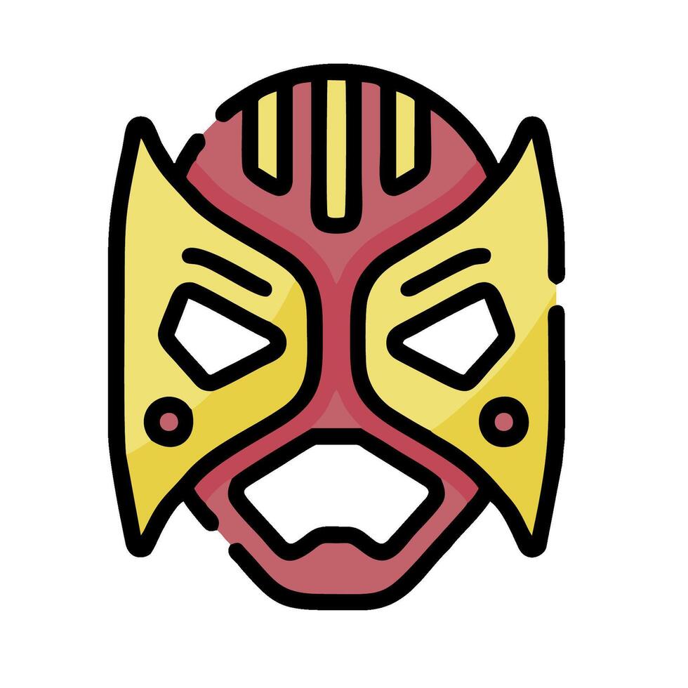 lucha mask icon illustration design vector