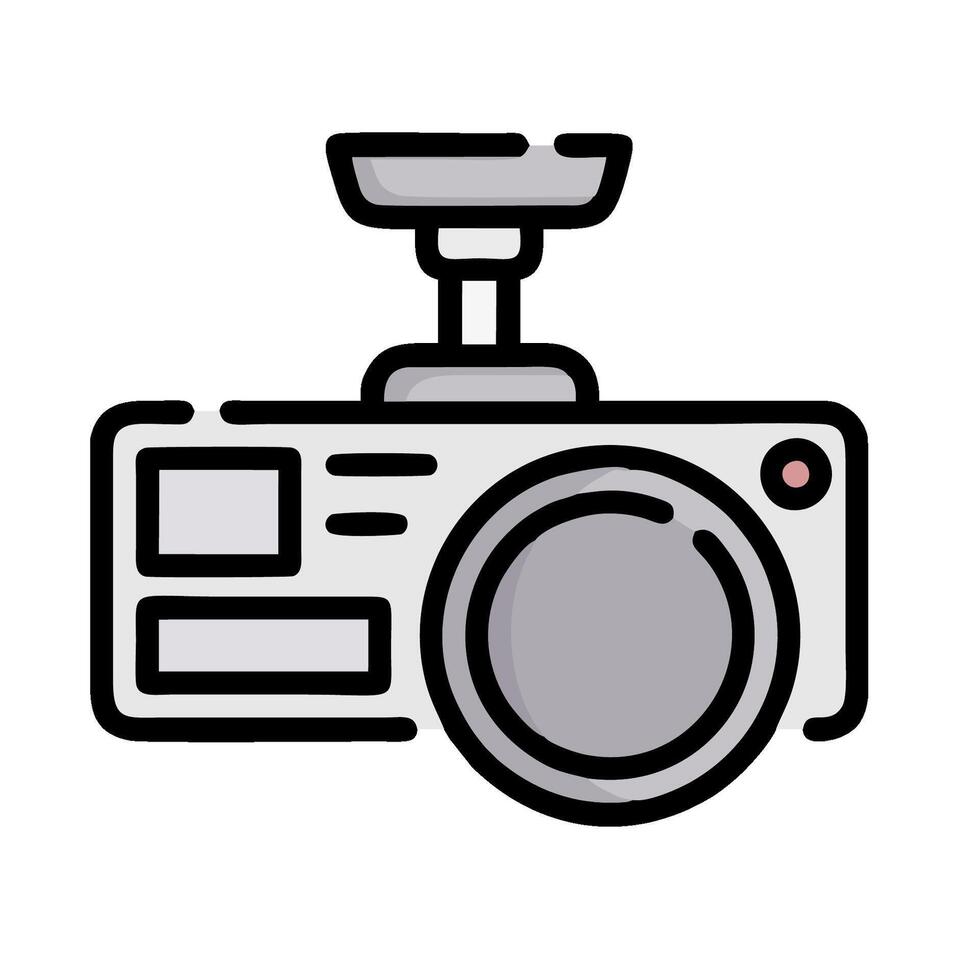 a camera icon on a white background vector