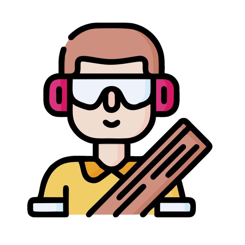 cricket player icon illustration vector