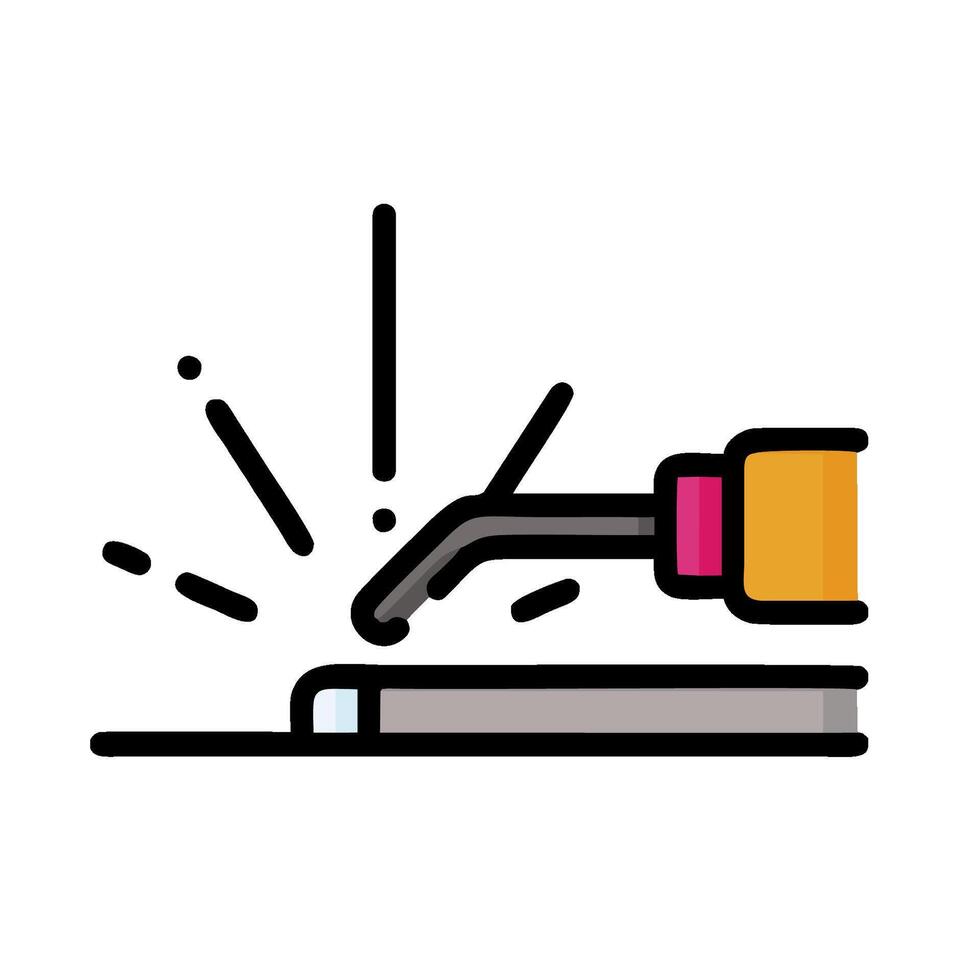 welding icon, welding machine, welding equipment, welding symbol, welding line icon, welding vector