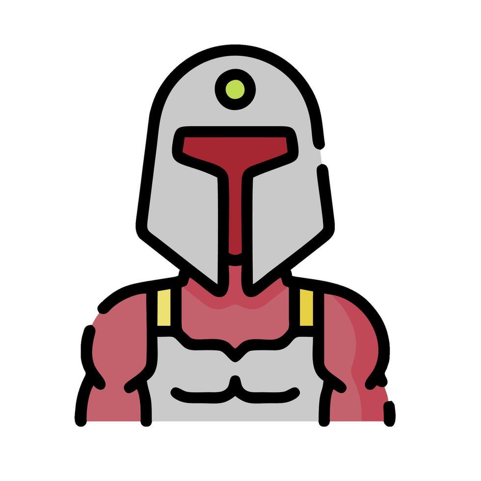 a cartoon character with a helmet on vector