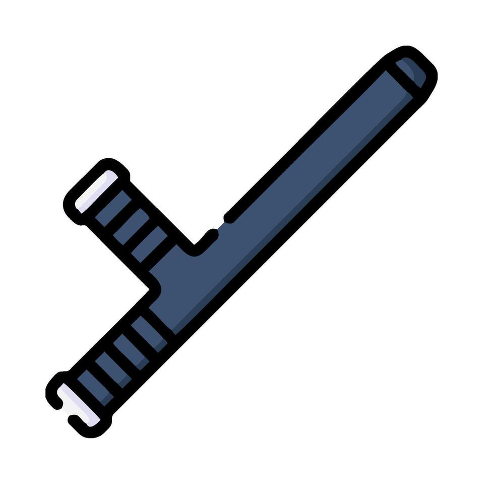 a blue and white drawing of a knife vector