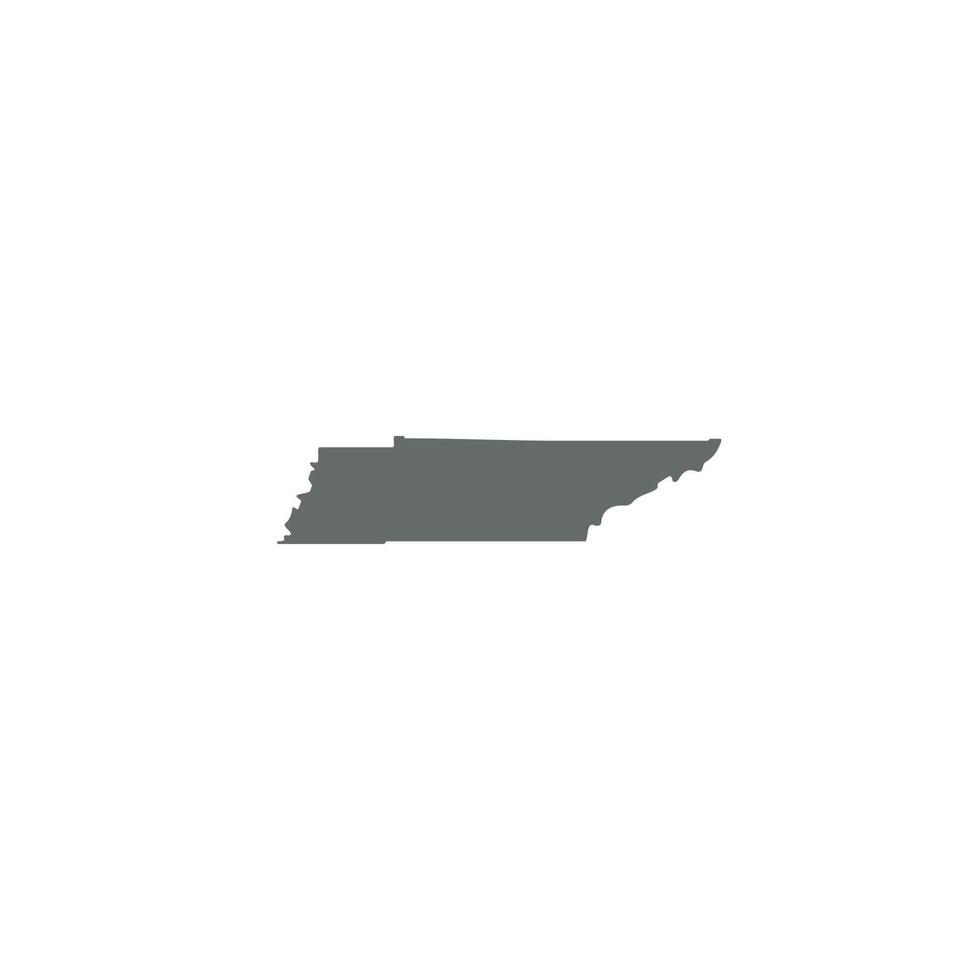 Tennessee Map logo or icon design vector