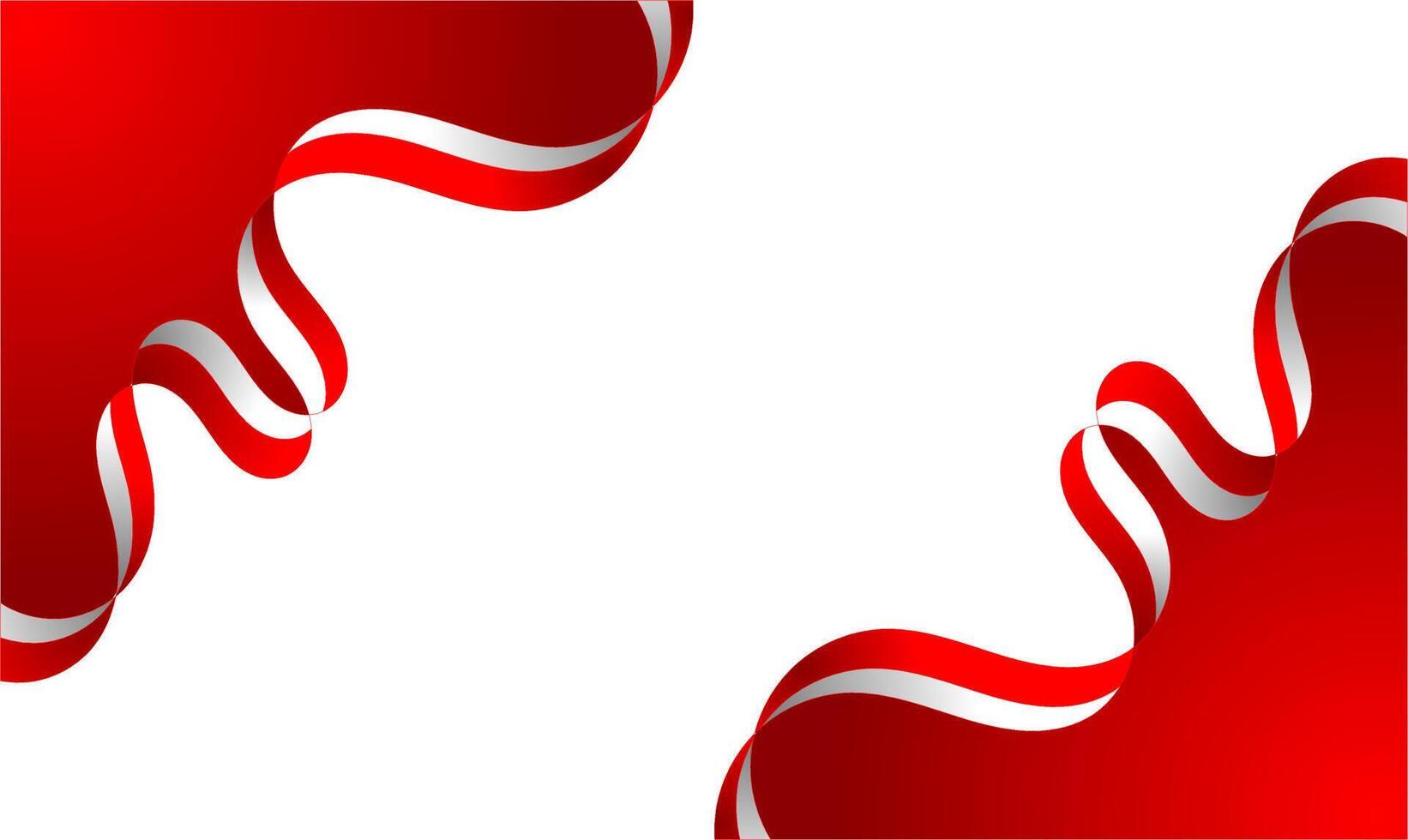 Red and white background, Indonesian Independence Day celebration. vector