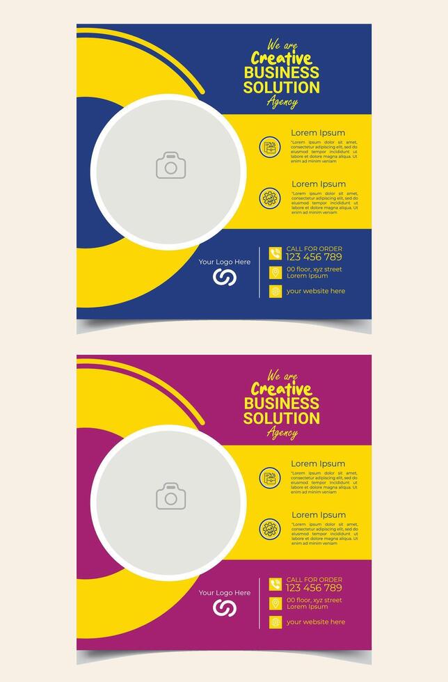 Social Media Banner vector