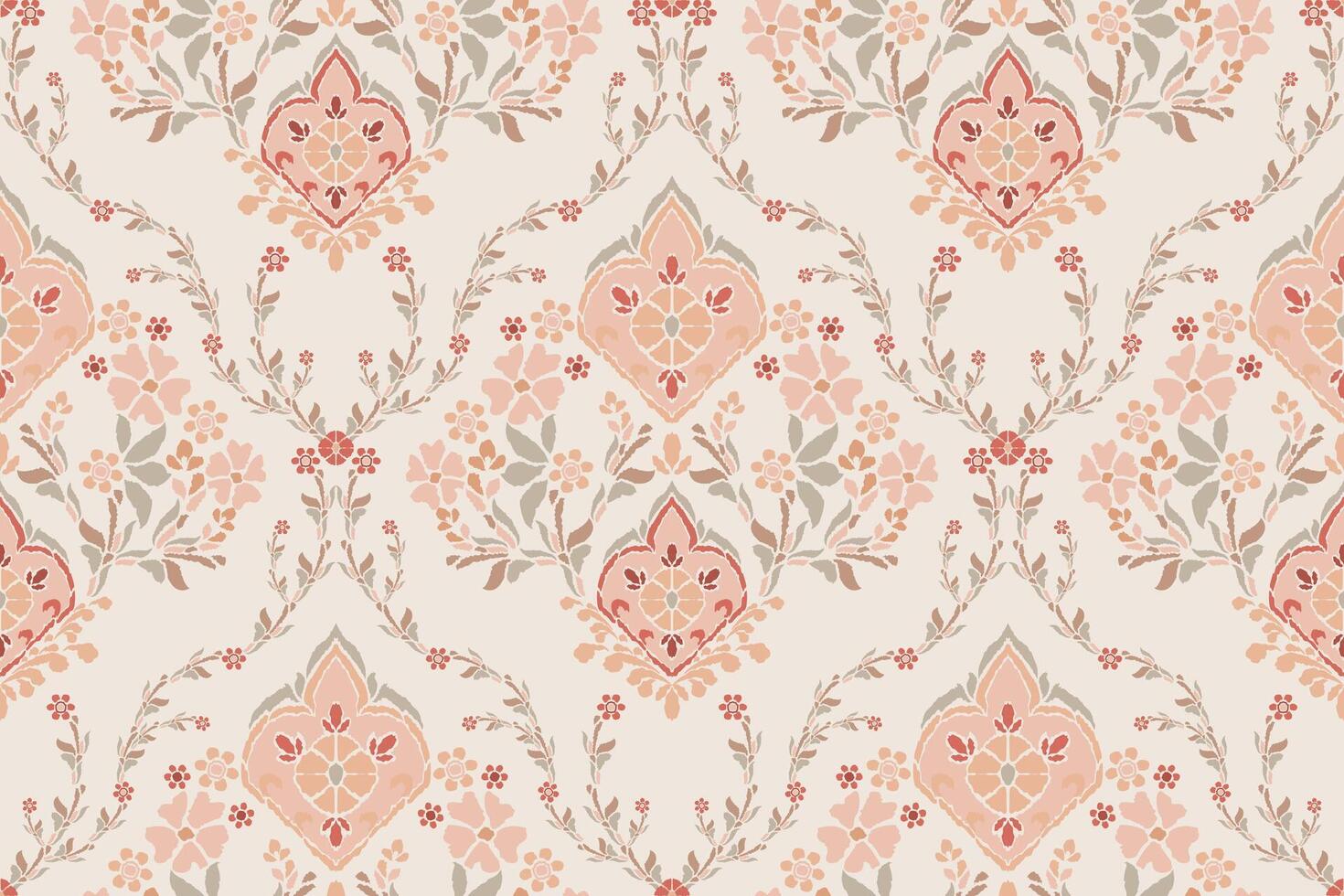 Motifs African boho paisley Floral Ikat pattern embroidery damask. Ethnic ikat floral Ethnic Indian Pattern Ikat pattern Ethnic Pattern.Damask indian floral Aztec embroidery border seamless patterns. vector