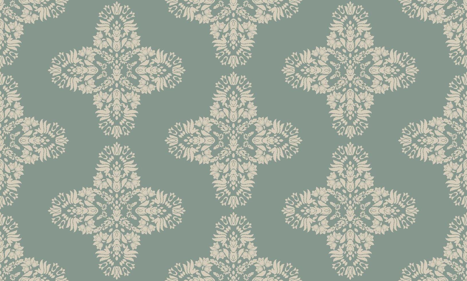 Ikat tribal Indian seamless pattern. Ethnic Aztec fabric carpet mandala ornament native boho chevron textile.Geometric African American oriental traditional illustrations. Embroidery style. vector