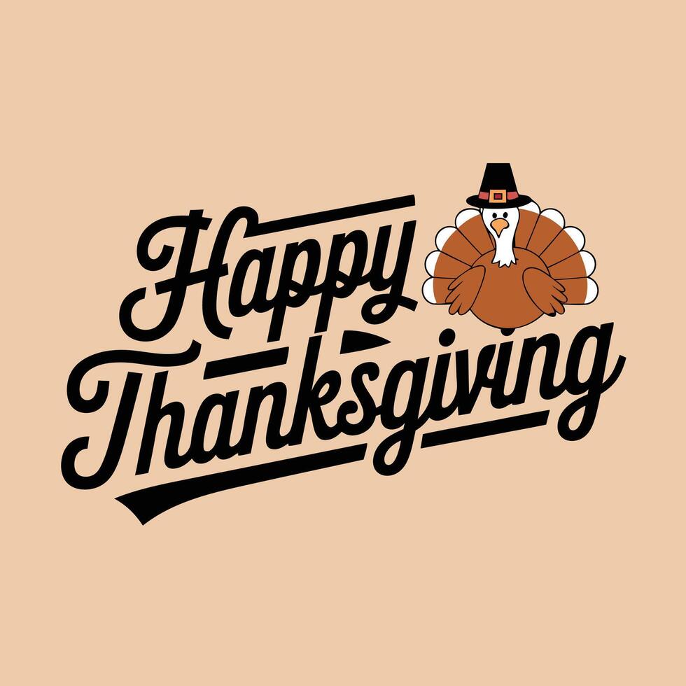 Happy Thanksgiving Day design for poster, banner vector