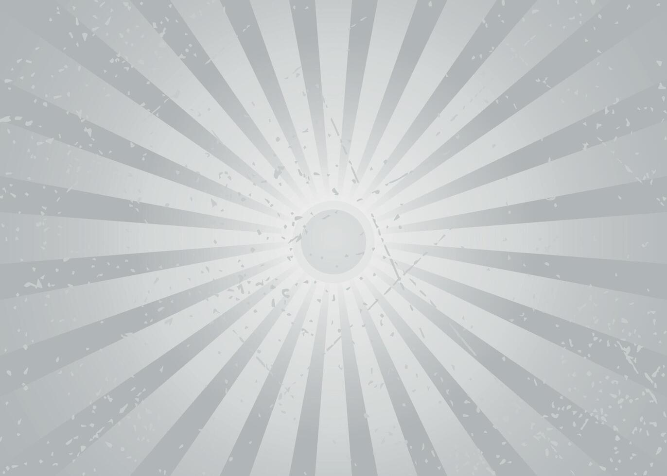 Sunburst background. Gray and white sunbeam. Abstract retro background. vector