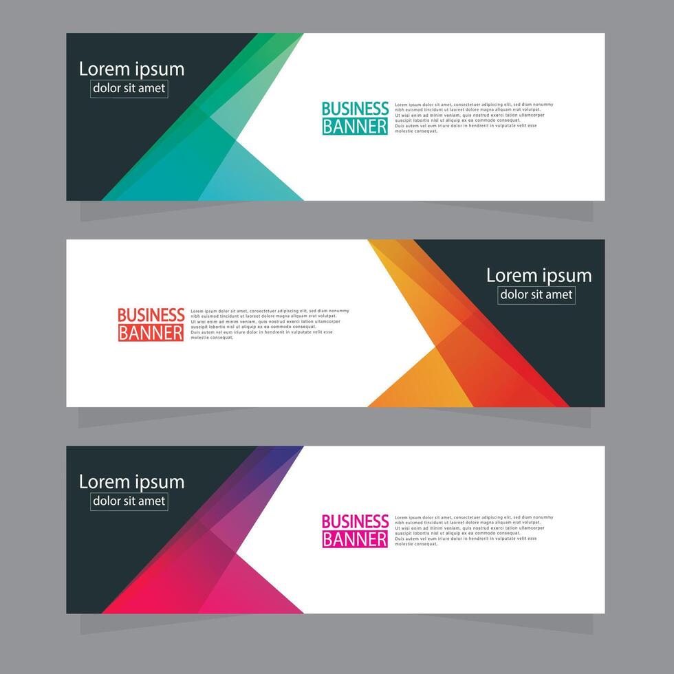 abstract banner template design. vector