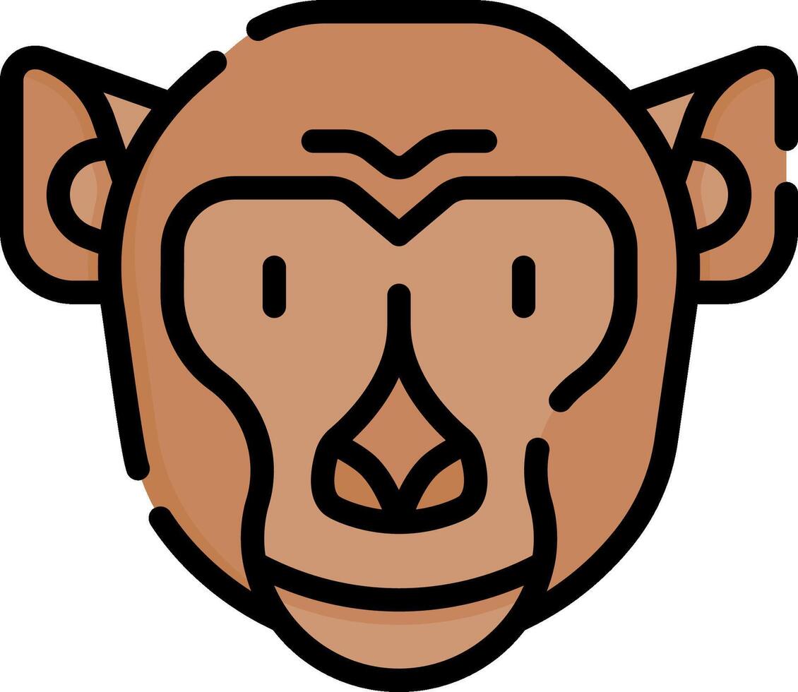 monkey illustration design vector