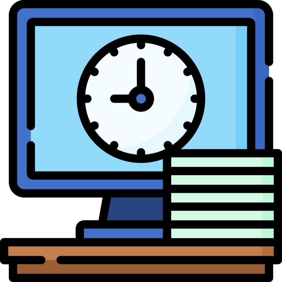 overtime illustration design vector