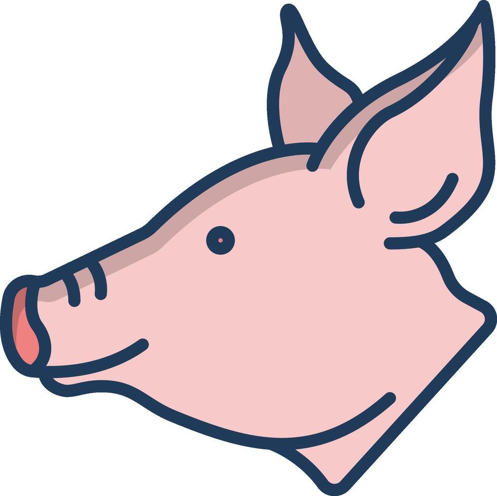 pig illustration design vector