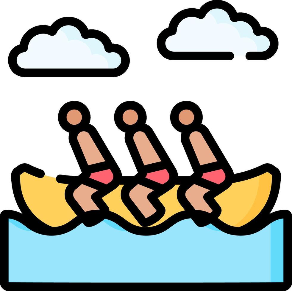 banana boat illustration design vector