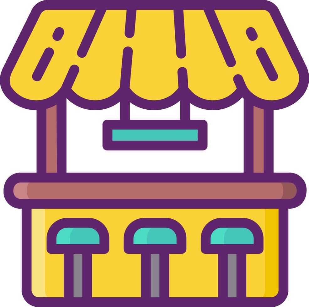 beach bar illustration design vector
