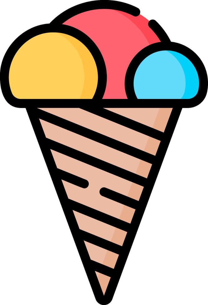 ice cream illustration design vector