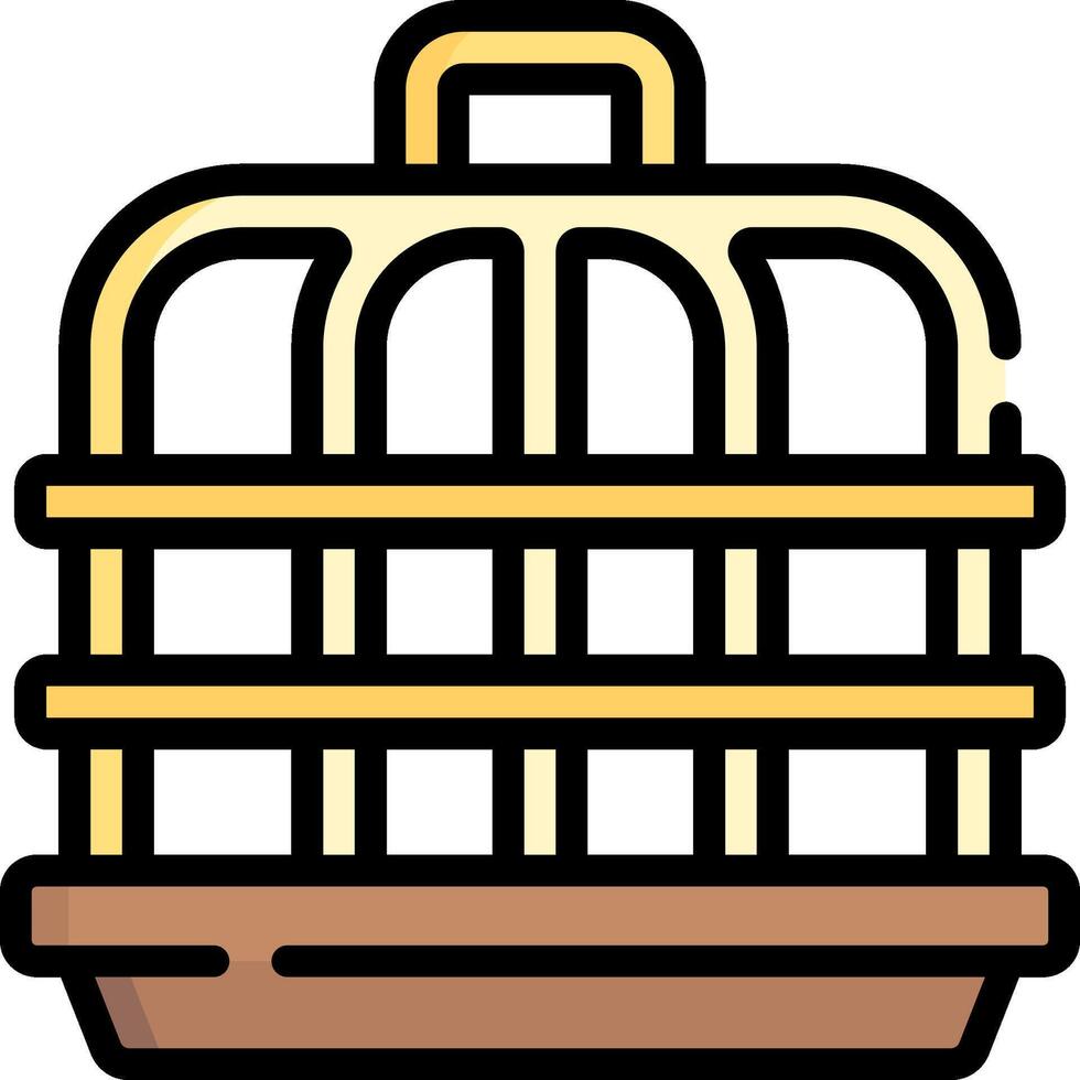 bird cage illustration design vector