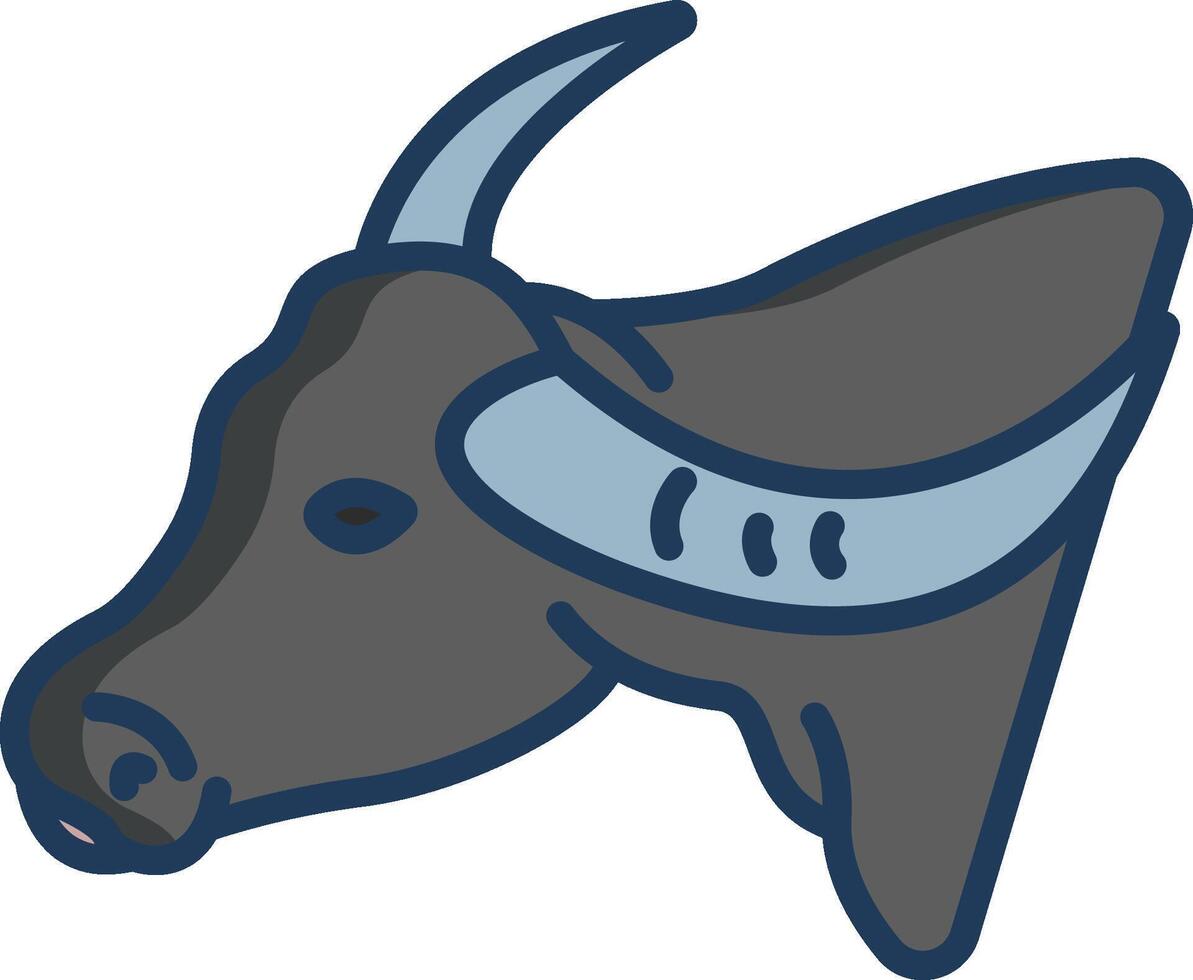 buffalo illustration design vector