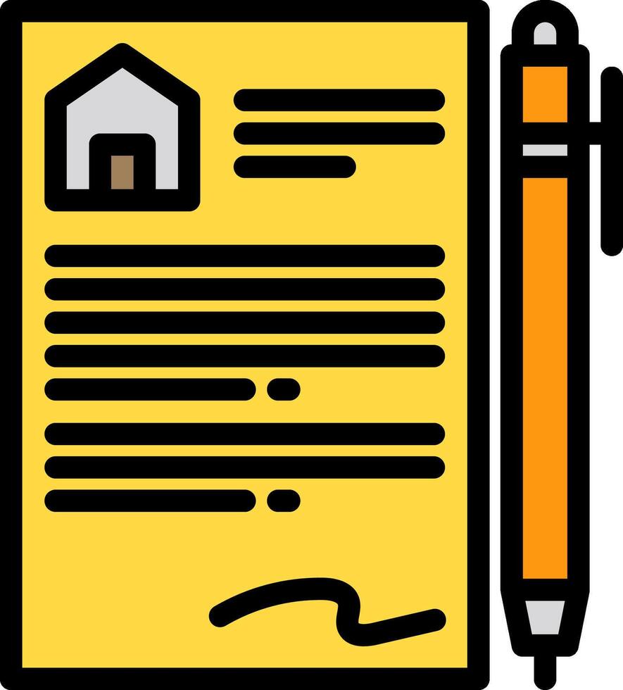 contract illustration design vector