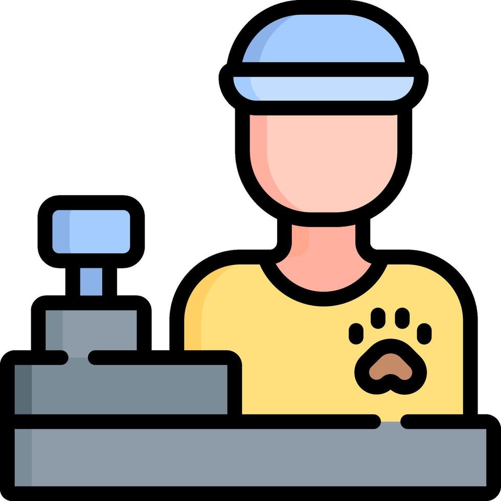 cashier illustration design vector