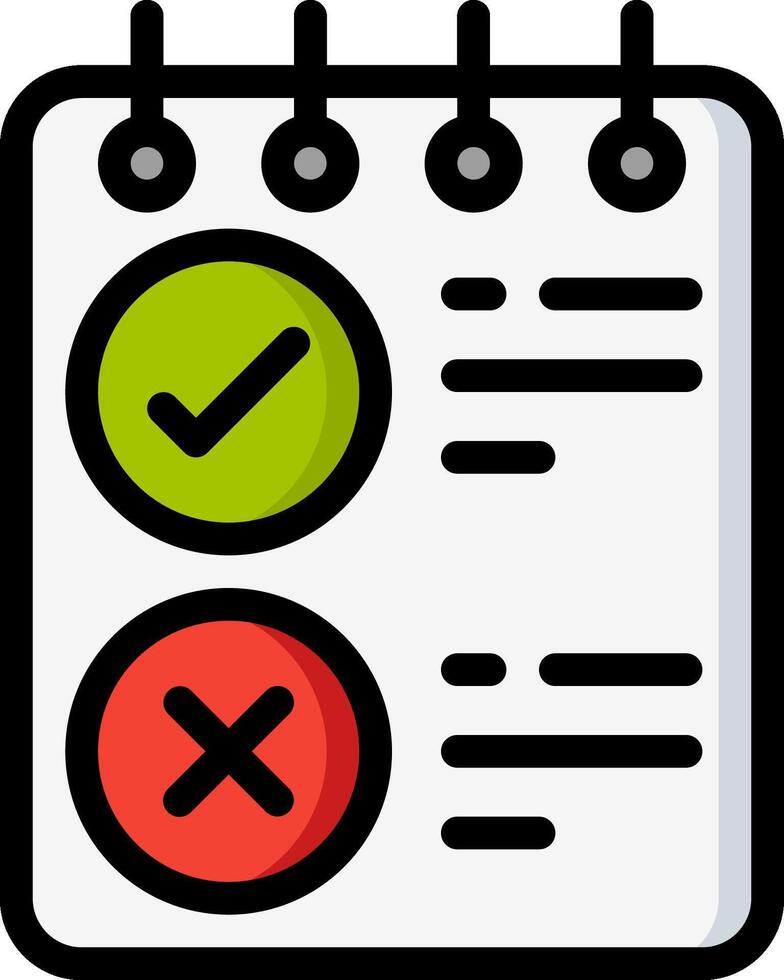check list illustration design vector