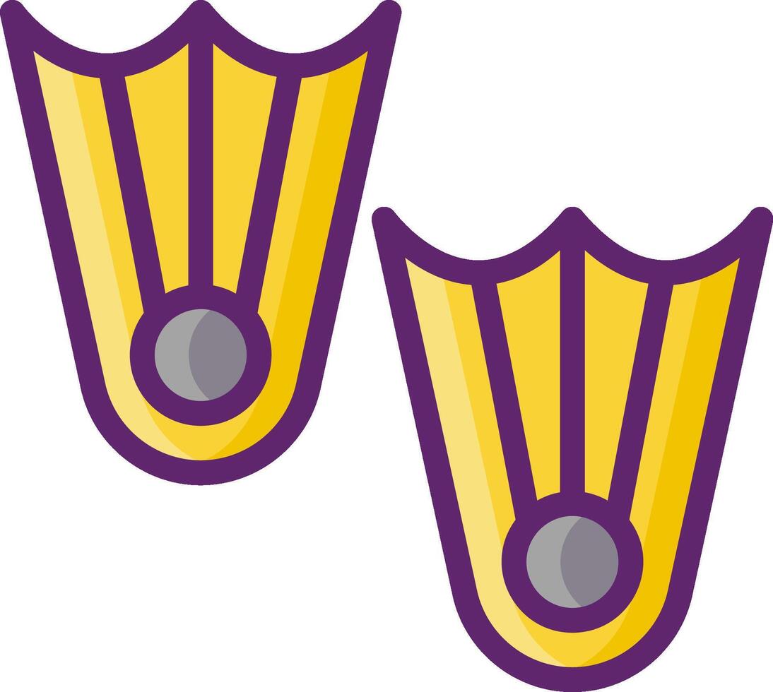 flippers illustration design vector
