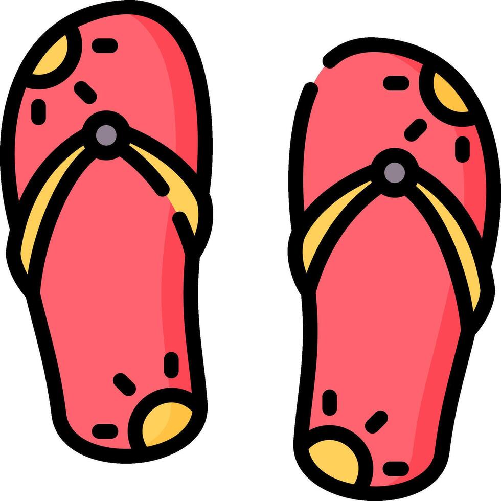 sandals illustration design vector