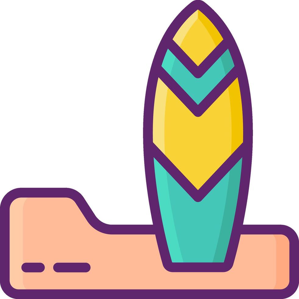 Surfboard illustration design vector