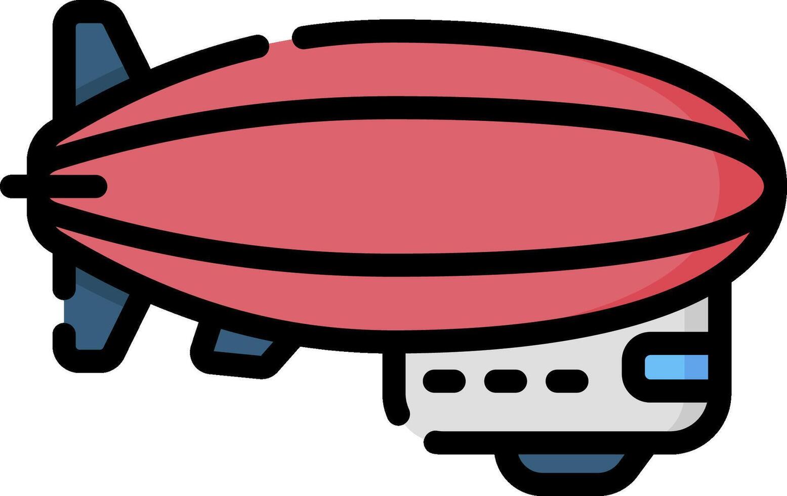 zeppelin illustration design vector