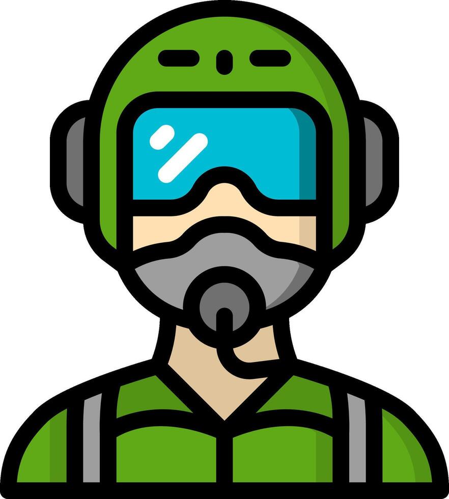 pilot illustration design vector