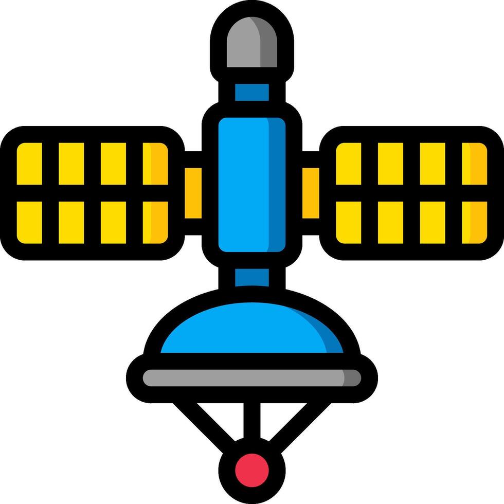 satellite illustration design vector