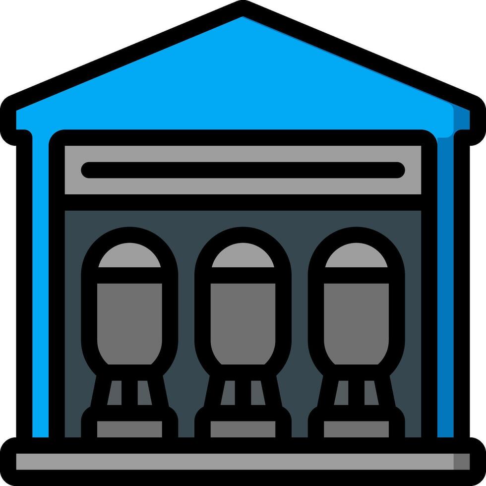 warehouse illustration design vector