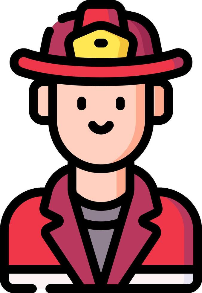 fireman illustration design vector