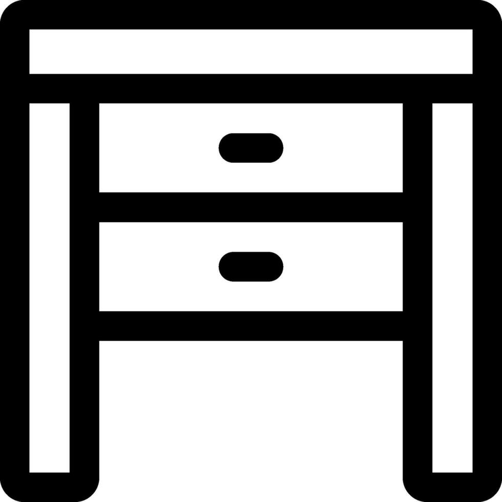 bedside table illustration design vector
