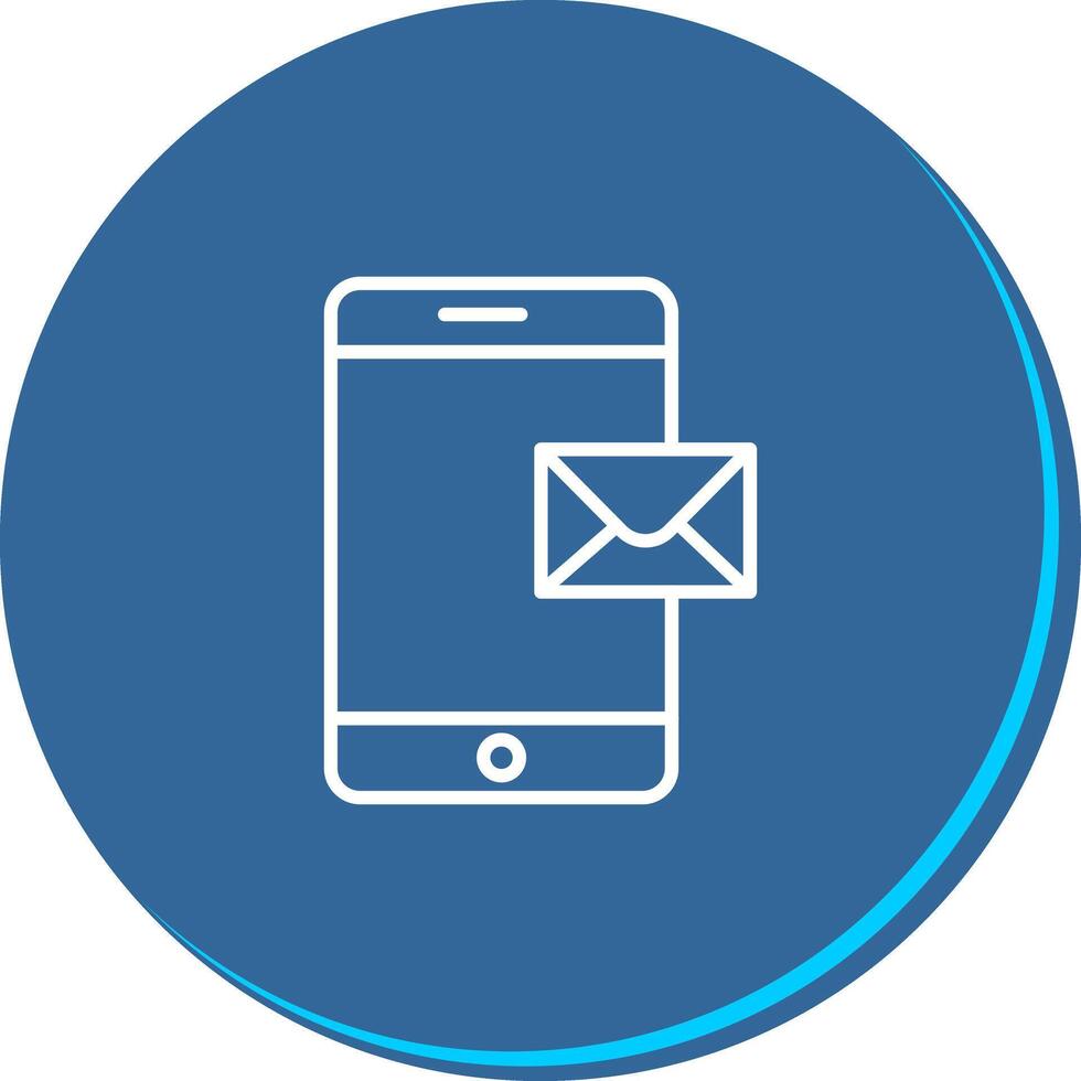Mobile E-mail Icon Design vector