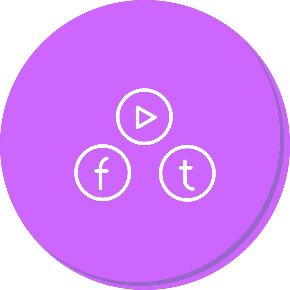 Social Media Icon Design vector