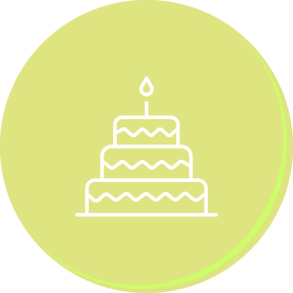 Cake Topper Icon Design vector