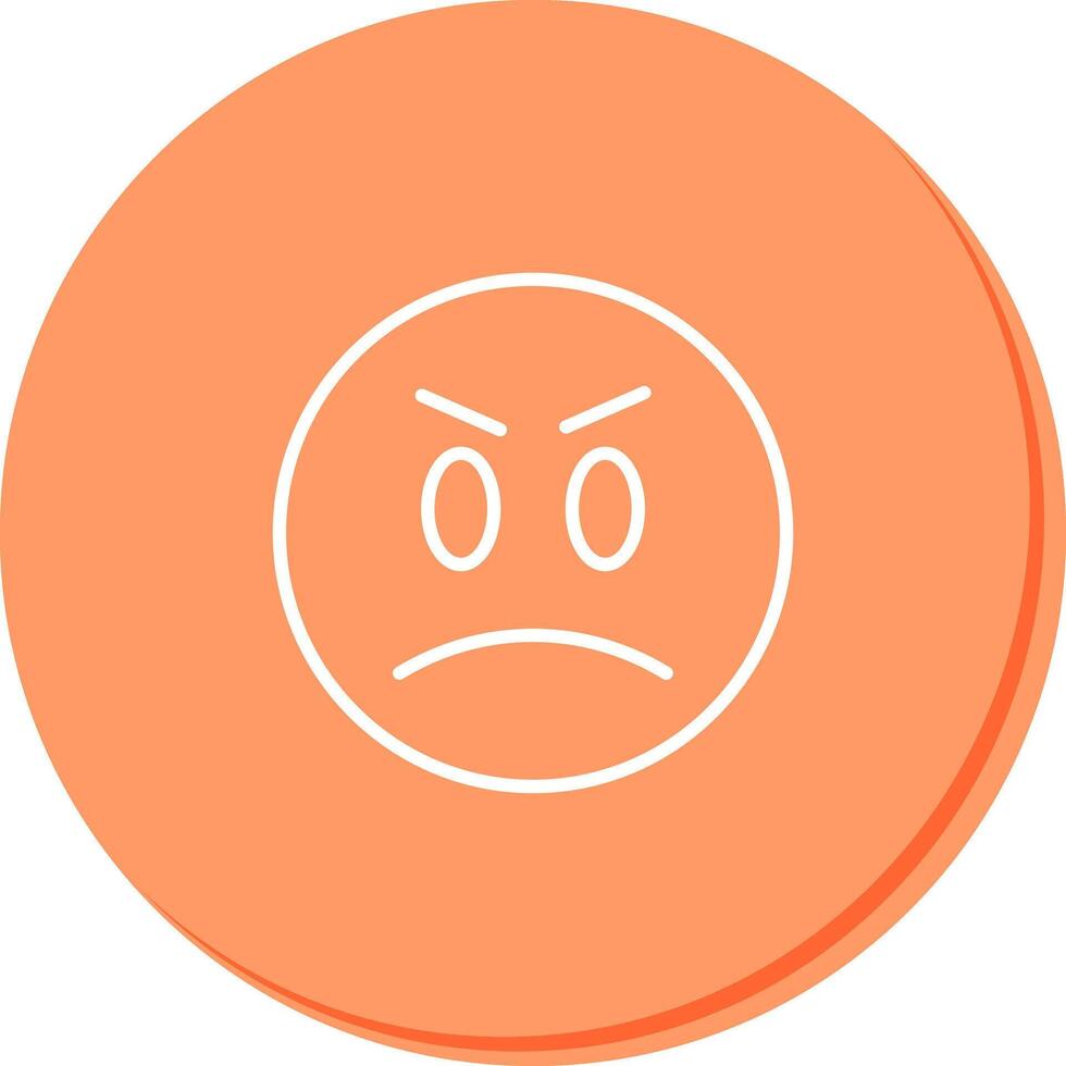 Angry Face Icon Design vector
