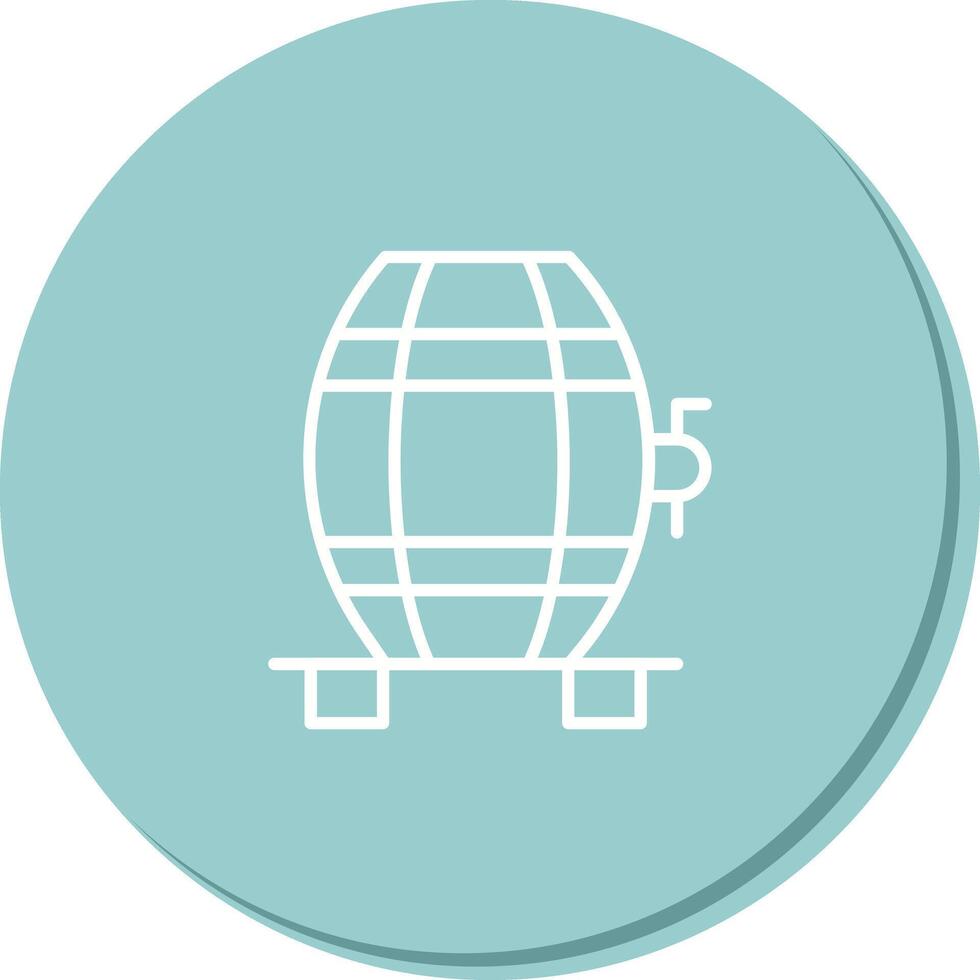 Wine Cask Icon Design vector