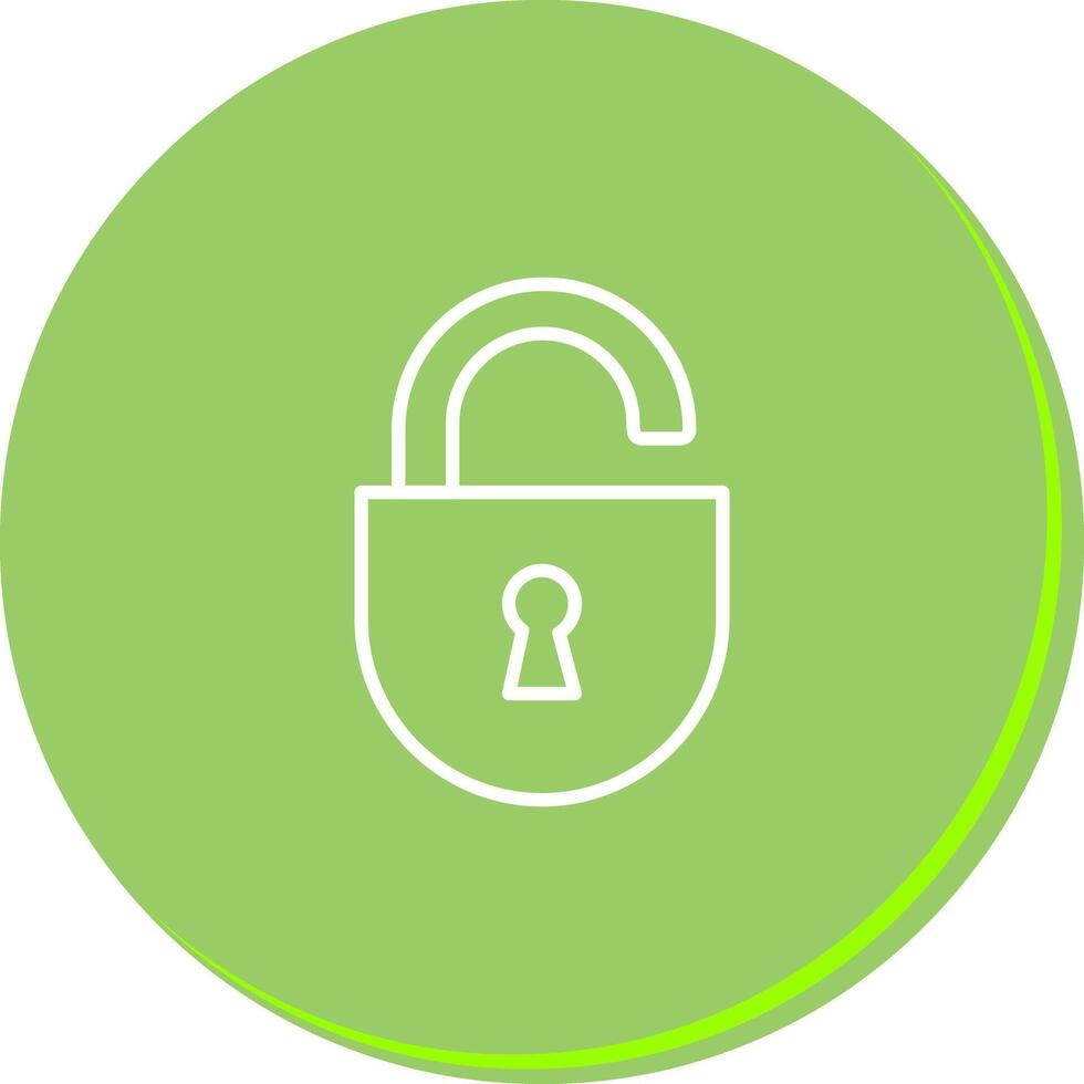 Open Lock Icon Design vector
