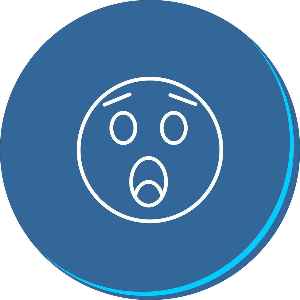 Astonished Face Icon Design vector