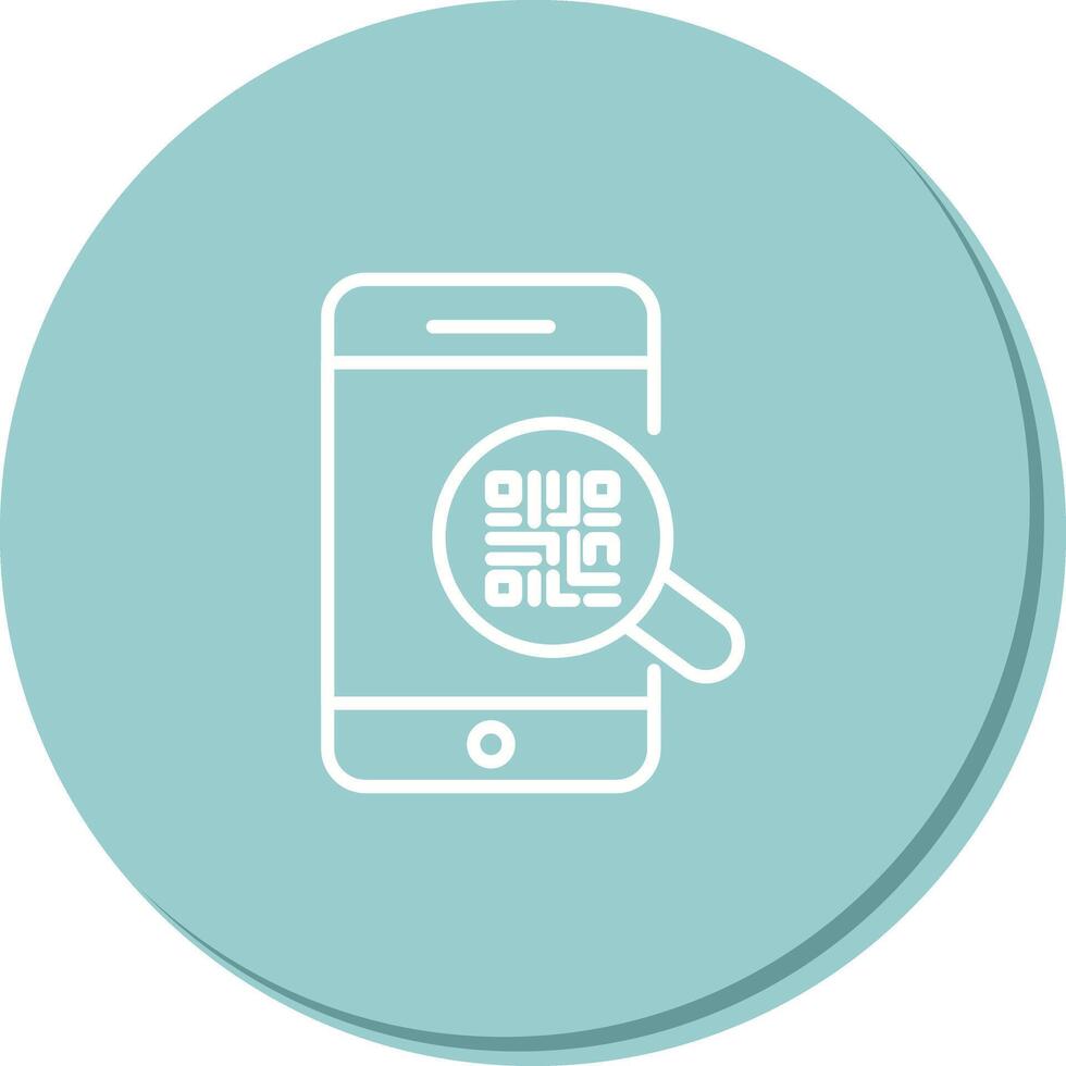 QR Code Authentication Icon Design vector