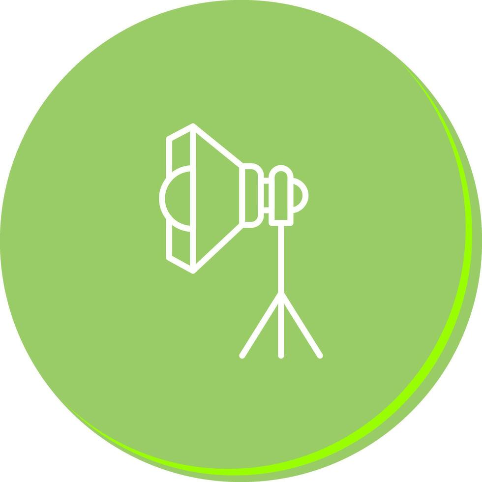 Photography Studio Lights Icon Design vector