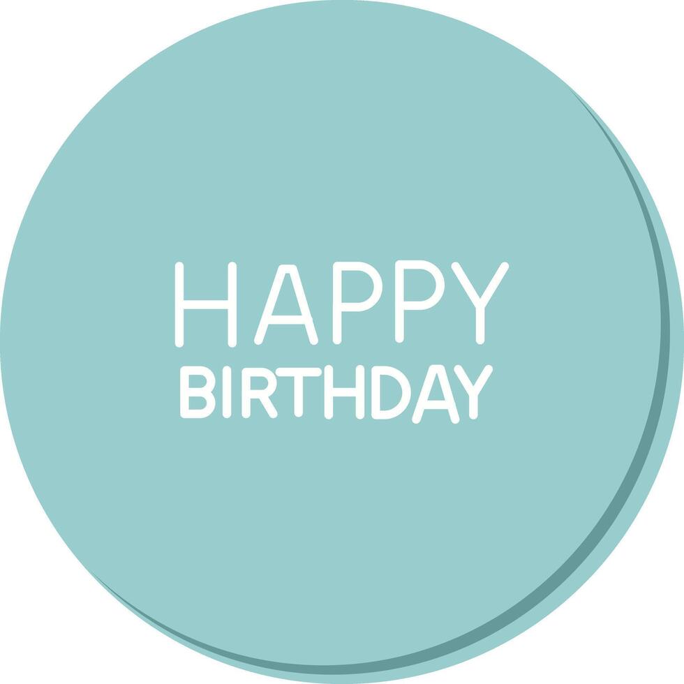 Happy Birthday Sign Icon Design vector