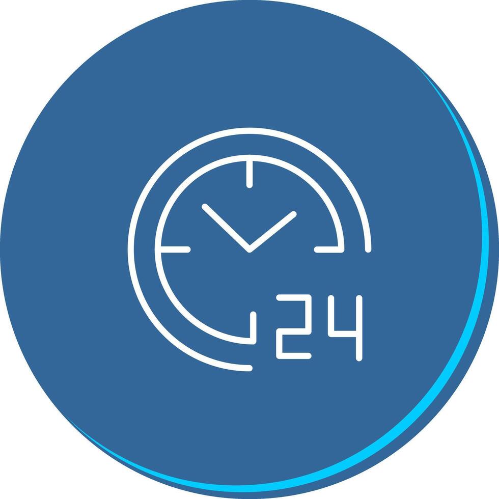 24 Hours Icon Design vector
