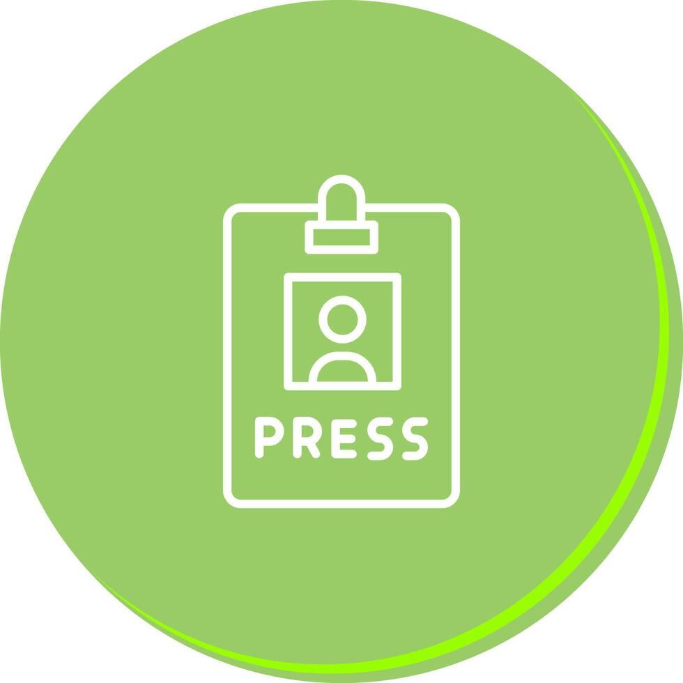 Press Pass Icon Design vector